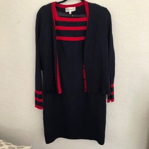 Vintage Career Apparel Sheath Dress w/ Sweater